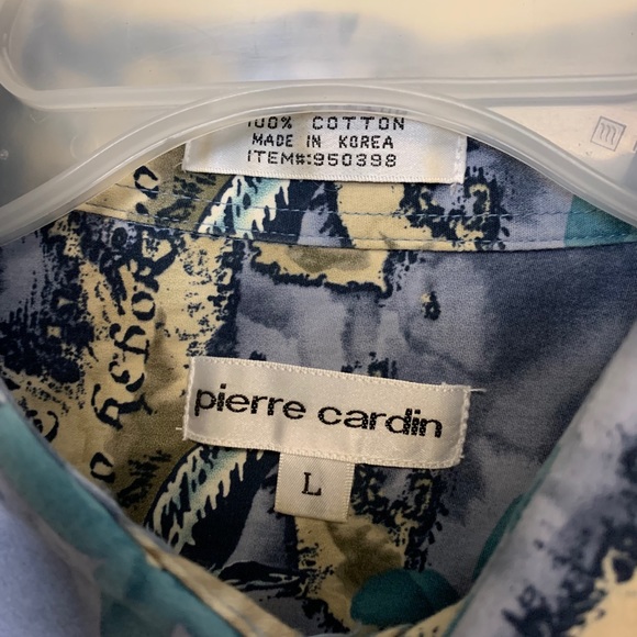 Pierre Cardin Hawaiian Shirt Size L - Picture 8 of 9